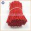 Round plastic coated single metal wire twists for electric wire packaging