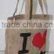 grocery shopping tote jute bag