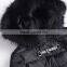 Faux Fox Fur Hooded Coat Woman