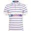 Men 100%cotton vertical striped men's polo shirt