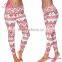 Hot sale factory women sexy custom printed 92 polyester 8 spandex leggings