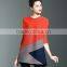 Latest new womens big yards loose contrast color fold dress