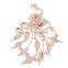 Wholesale fashion apparel accessories peacock shape lady brooch