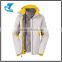 Custom waterproof ladies 3 in 1 jacket for outdoor hiking