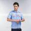 Juqian 2016 Cheap Short Sleeve Blue Cotton/polyester Security Shirt Uniform,Customize Security Guard Uniform Shirts