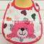 OEM or Stocked Infant Animal Waterproof Knitting Custom print bibs for baby