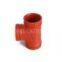 ductile iron tee UL, FM approved