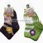 anti-slip striped Knitted warm cute floor socks with flower