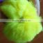 SJ748-01 Cute Rex Rabbit Soft Fluffy Fur Pom Poms With or without Keychain