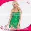 Forest living Clothing santa wearing green dress Christmas sequin elf wings costume