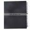 100gsm 80 sheets wire bound black hard fabric texture cover 11x8.5" Sketch pad fashion sketch book