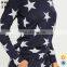 OEM factory star print navy sleepwear loungewear women in pajamas