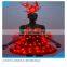 hot kids led Latin dance dress/luminous kids princess dress with led lights