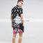 Personalized gays large back dog print black swim trunks