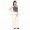 Casual Wear Fashionable Floral Printed 100%Cotton Summer Trousers Loose Wide Leg Lounger Women's Palazzo Yoga Pants