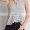 MIKA72109 Summer Sleeveless Ribbed Henley neck Top Lady Plain Tank Tops Plus Size