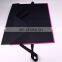 Top quality! pink flat folding gift texture paperboard box with ribbon closure