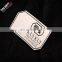 custom irregular shape cutting leather patch label for jeans garment