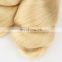 Color 613 blonde human hair bundles with lace closure