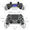 Manufacturer direct private model transparent PS4 handle PS4 game handle glue wrapping Bluetooth connection PS4 wireless handle