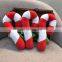 Pet toy dog chew Christmas candy cane as gift for dog