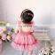 A0134# 2PCS Cute Summer Girls Dress Kids Princess Tulle Tutu Ball Gown Toddler Vestidos Infant Girl Birthday Clothes