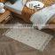 Unique design custom white area rug floor mat living room decor modern handmade carpet rug with tassel