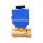 CTF001 series mini inlet electric ball  manual control 2-way electric water valve flow control