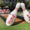 Inflatable Human Bowling Pins Set Inflatable Snow Bowling Ball Body Zorb Bumper Ball Game