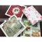 Colored Plume Patterns Tempered Glass Kitchen Chopping Board Easy To Clean And Dry