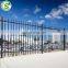 Galvanized black steel bar vanguard tubular fence for ambassador
