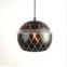 Modern Hollowing Circle Hole Black/White with Etching Metal Shade Pendant Ceiling Light