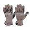 HANDLANDY Brown Non-slip Silicone Coating Palm Vibration-Resistant Motorcycle Impact Protective Tactical Work Gloves For Men