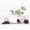 Modern Art Decoration White Black Minimalist Matte round handmade Vase