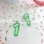 Responsibled factory customized stationery paper clip number shape