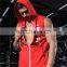 Fitness sports training vest men's autumn and winter new running casual hooded vest sleeveless sweater