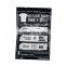 Top seal Custom printed zipper plastic 3 side sealed transparent packaging mylar bags for clothes underwear socks
