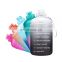 hot selling anti slip custom protein glitter premium classic durable gym colorful fitness bottles of water 5 gallon
