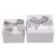 Factory wholesale custom bowknot white color  ring necklace  box  jewelry  gift box