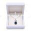 New arrival hot selling wooden jewelry box custom logo pendant earring box