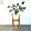 Mid Century Wooden Plant Stand Acacia Wood Adjustable Planter Modern Indoor Wooden Flower Pot Stand Excluding Plant and Basket