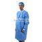 White Spunbond Polypropylene Disposable Lab coat With Snap Front Closure
