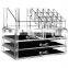 Wholesale Clear Jewelry and Cosmetic Plastic Storage Box Acrylic Makeup Organizer With 4 Drawers