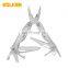 Outdoor survival Gear Folding Plier with Pocket Clip 13 in 1 Stainless Steel Multi Folding Knife Camping Tool
