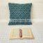 Emerald green hand knotted macrame pillow cover wholesale