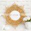 Handmade And Lightweight Natural wicker rattan mirror Home Decoration Decor Bedroom Makeup Mirror WHolesale made in Vietnam
