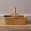 Hot Sale Wicker Rattan Picnic Fruits Basket with Handle, Wicker Basket for Home Organizing Wholesale made in Vietnam