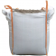 1 ton pp bulk bag handle type lifting white top open and bottom flat and printing acceptable