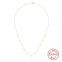 S925 sterling silver design imitation pearl necklace