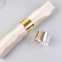 Simple Gold Silver Round Napkin Ring For Wedding Event And Home Decoration